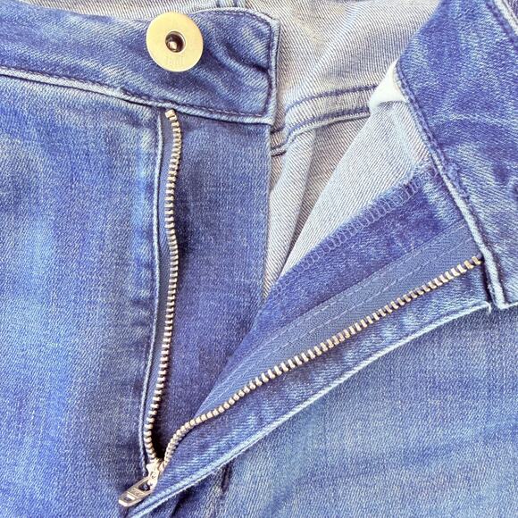 J.Jill Women's High Rise Straight Leg Blue Denim Jeans Size 18 Cuffed Cotton - Picture 5 of 11